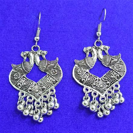 Classic Earring With Oxidised Plating