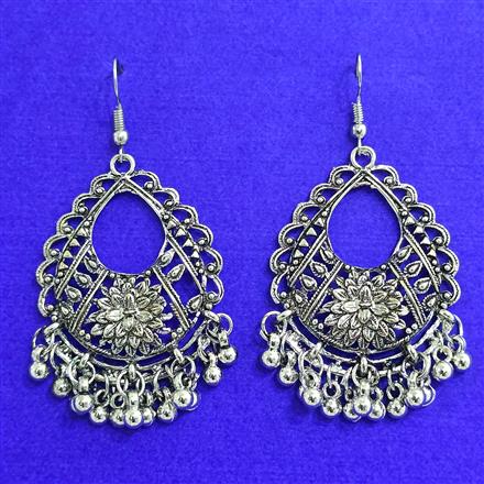 Classic Earring With Oxidised Plating