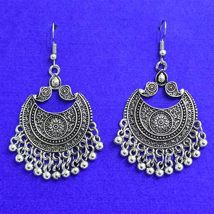 Classic Earring With Oxidised Plating