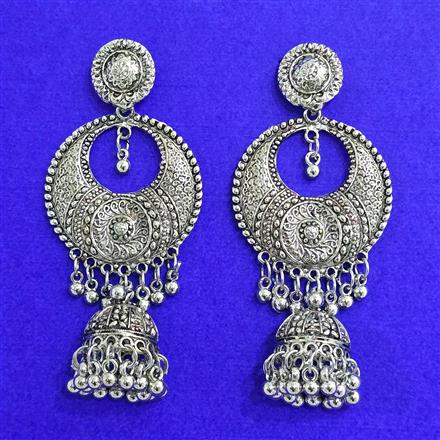 Classic Earring With Oxidised Plating