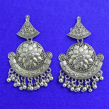 Classic Earring With Oxidised Plating