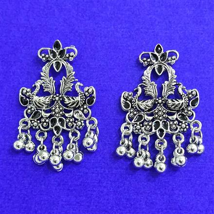 Classic Earring With Oxidised Plating