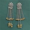 Oxidised Kashmiri Earring With 2 Tone Plating
