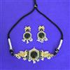 Oxidised Choker Necklace With 2 Tone Plating