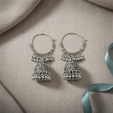 Classic Earring With Oxidised Plating