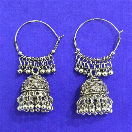Classic Earring With Oxidised Plating