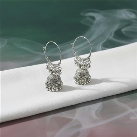 Classic Earring With Oxidised Plating