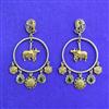 Oxidised Classic Earring With 2 Tone Plating