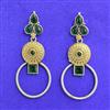 Oxidised Classic Earring With 2 Tone Plating