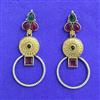 Oxidised Classic Earring With 2 Tone Plating