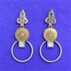 Oxidised Classic Earring With 2 Tone Plating