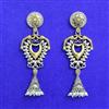 Oxidised Classic Earring With 2 Tone Plating