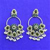 Oxidised Classic Earring With 2 Tone Plating
