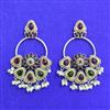 Oxidised Classic Earring With 2 Tone Plating