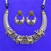 Oxidised Classic Necklace With 2 Tone Plating