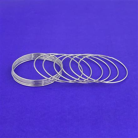 Oxidised Classic Bangles With Rhodium Plating