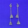 Kashmiri Earring With Oxidised Plating