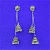 Kashmiri Earring With Oxidised Plating