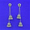 Kashmiri Earring With Oxidised Plating