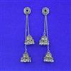 Kashmiri Earring With Oxidised Plating