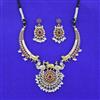 Oxidised Classic Necklace Set With 2 Tone Plating