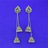 Kashmiri Earring With Oxidised Plating