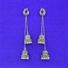 Kashmiri Earring With Oxidised Plating