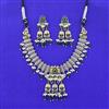 Oxidised Classic Necklace Set With 2 Tone Plating