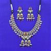 Oxidised Classic Necklace Set With 2 Tone Plating