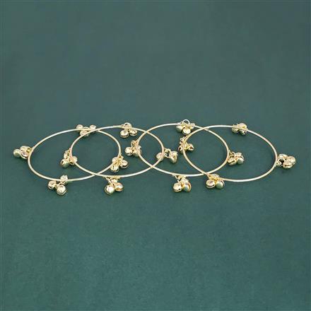 Oxidised Classic Bangles With Gold Plating