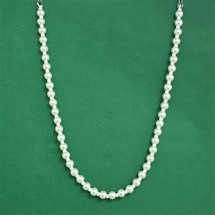 Western Mala Necklace With Rhodium Plating