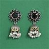 Oxidised Jhumki With 2 Tone Plating