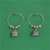 Oxidised Jhumki With 2 Tone Plating