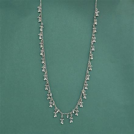 Long Necklace With Oxidised Plating
