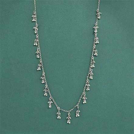 Long Necklace With Oxidised Plating