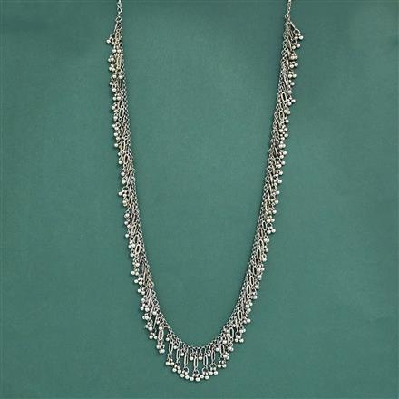 Long Necklace With Oxidised Plating
