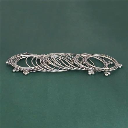 Classic Bangles With Oxidised Plating