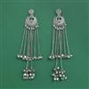 Kashmiri Earring With 2 Tone Rhodium Plating