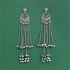 Kashmiri Earring With 2 Tone Rhodium Plating