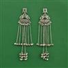 Kashmiri Earring With Rhodium Plating