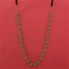 Oxidised Long Necklace With Rhodium Plating Mehndi Plating