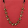 Oxidised Classic Necklace With Rhodium Plating Mehndi Plating