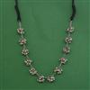 Oxidised Classic Necklace With Rhodium Plating