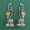 Oxidised Jhumki With 2 Tone Plating