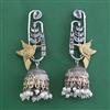 Oxidised Jhumki With 2 Tone Plating