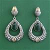 Oxidised Classic Earring With 2 Tone Plating