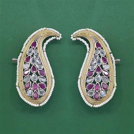 Oxidised Earcuff With 2 Tone Plating