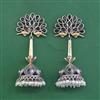 Oxidised Jhumki With 2 Tone Plating