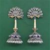 Oxidised Jhumki With 2 Tone Plating