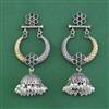 Oxidised Jhumki With 2 Tone Plating